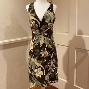 Vintage Jungle/Tropical Print Dress